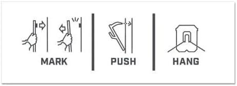 3M Claw Drywall Picture Hanger 65lb with Temporary Spot Marker + 2 hangers and 2 markers: Mirror & Picture Hanging Kit