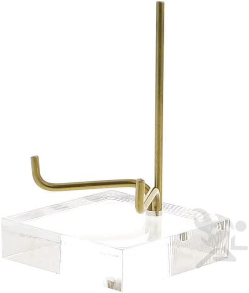 2-3/4" Adjustable Metal Arm Display Stand Easel with Acrylic Base