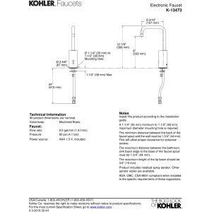 Gooseneck Single-Hole Touchless Dc-Powered Commercial Faucet with Insight Technology