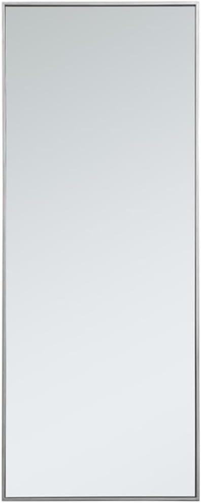 Metal frame rectangle mirror 24 inch in Sliver