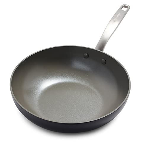 GreenPan Chatham Healthy Ceramic Nonstick 11" Wok, Gray