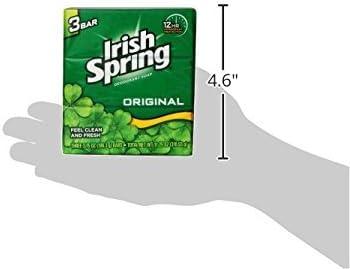Irish Spring Original Clean Antibacterial Deodorant Bar Soap, 3 Pack
