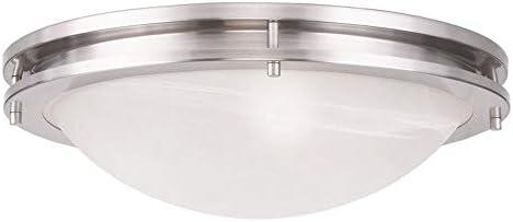 Livex Lighting Ariel 3 - Light Flush Mount in  Brushed Nickel