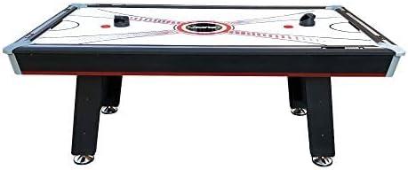 PUCK Atlas 7-Foot Table Multi Game Tennis Air Hockey Table (Black)