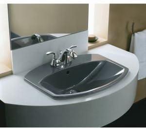 Cimarron Ceramic Rectangular Drop-in Bathroom Sink with Overflow