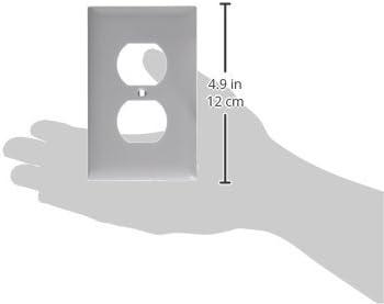 Matte Off-White Thermoplastic Single Gang Duplex Wall Plate