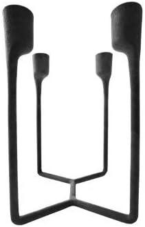 Heima Black Cast Iron 4-Armed Candlestick