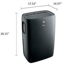 LG 8,000 BTU DOE / 12,000 BTU ASHRAE Smart Portable Air Conditioner, Cools 400 Sq.Ft.