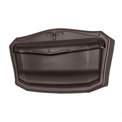 Architectural Mailboxes 2541RZ-10 Villa Wall Mount Mailbox - Rubbed Bronze - Small