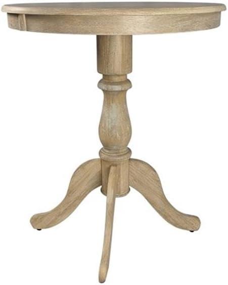 Carolina Living 30" Salem Round Pedestal Bar Table Natural Driftwood