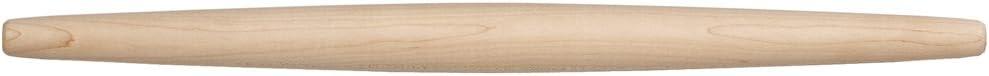 Handcrafted French Style Maple Wood Rolling Pin, 20 inch