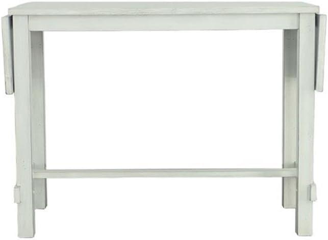 Sea Salt White Extendable Farmhouse Counter Height Table