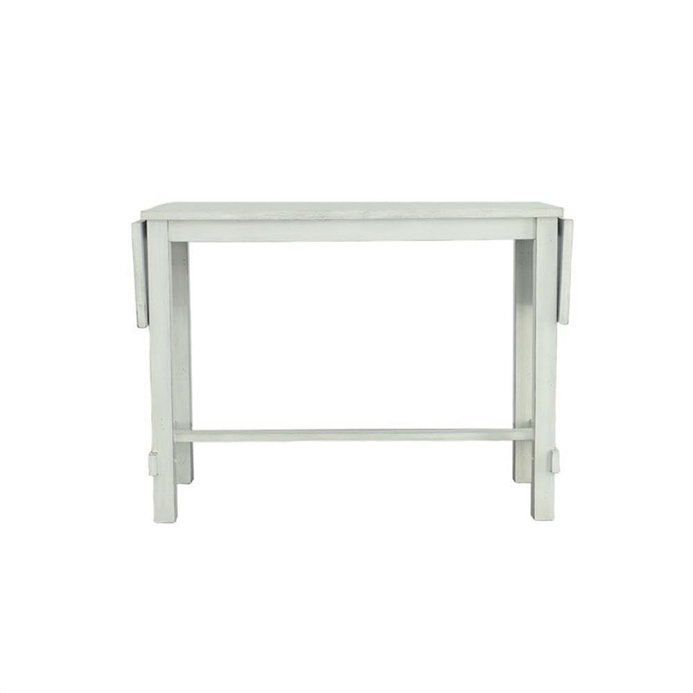 Sea Salt White Extendable Farmhouse Counter Height Table