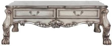57" Dresden Coffee Table Vintage Bone White - Acme Furniture