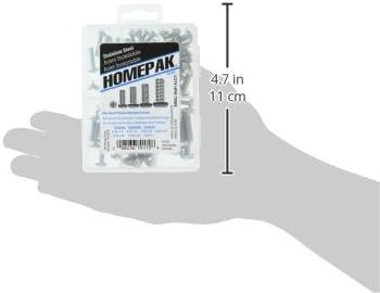 Homepak Assorted Phillips Pan Head Stainless Steel Machine Screw Kit