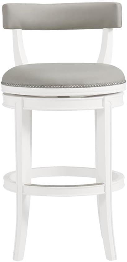 Hanover Solid Rubber Wood Swivel Counter And Bar Stool