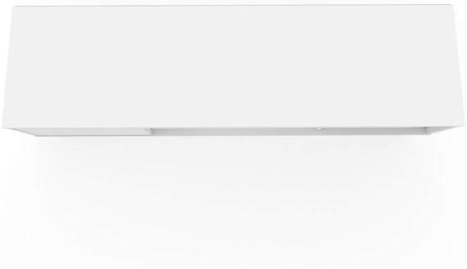Manhattan Comfort 216BMC6 Baxter Mid-Century- Modern TV Stand with Wine Rack in White, 23.03 x 53.54 x 14.17 in.