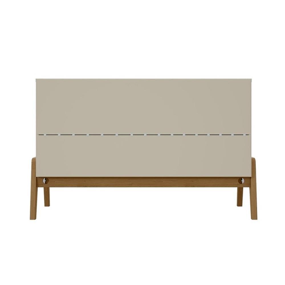 Manhattan Comfort Jernya 49" Sideboard with 4 Shelves in Greige