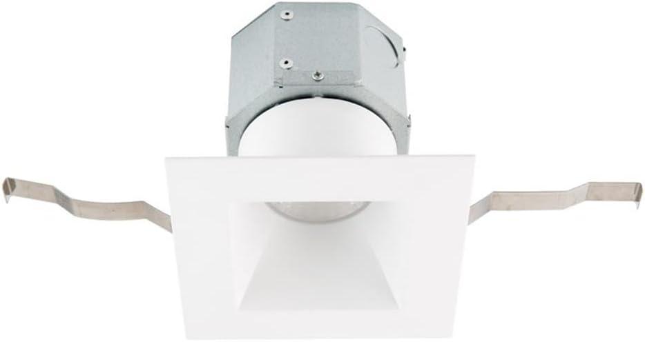 WAC Lighting Pop-in 4" Square LED 5-CCT Recessed Kit in White (Set of 12)