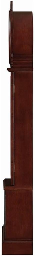 Coaster Traditional Wood Grandfather Clock with Chime in Brown