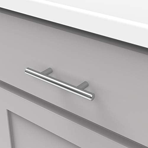 Bar Pull Kitchen Cabinet Handles, Solid Core Drawer Pulls for Cabinet Doors, 3"