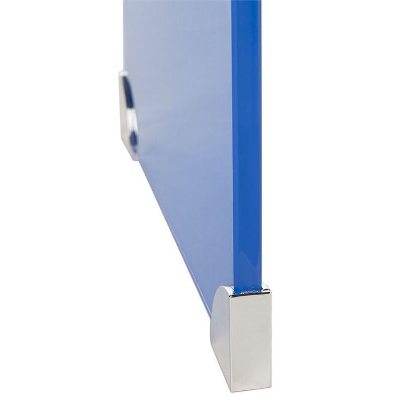 Crysta Ombre Glass Console Table - Clear/Blue - Safavieh