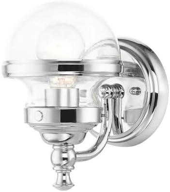 Livex Lighting Oldwick 1 - Light Vanity in  Polished Chrome