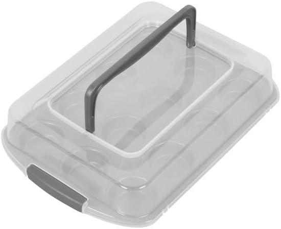 Wilton 12-Cup Non-Stick Carbon Steel Cupcake Pan with Lid