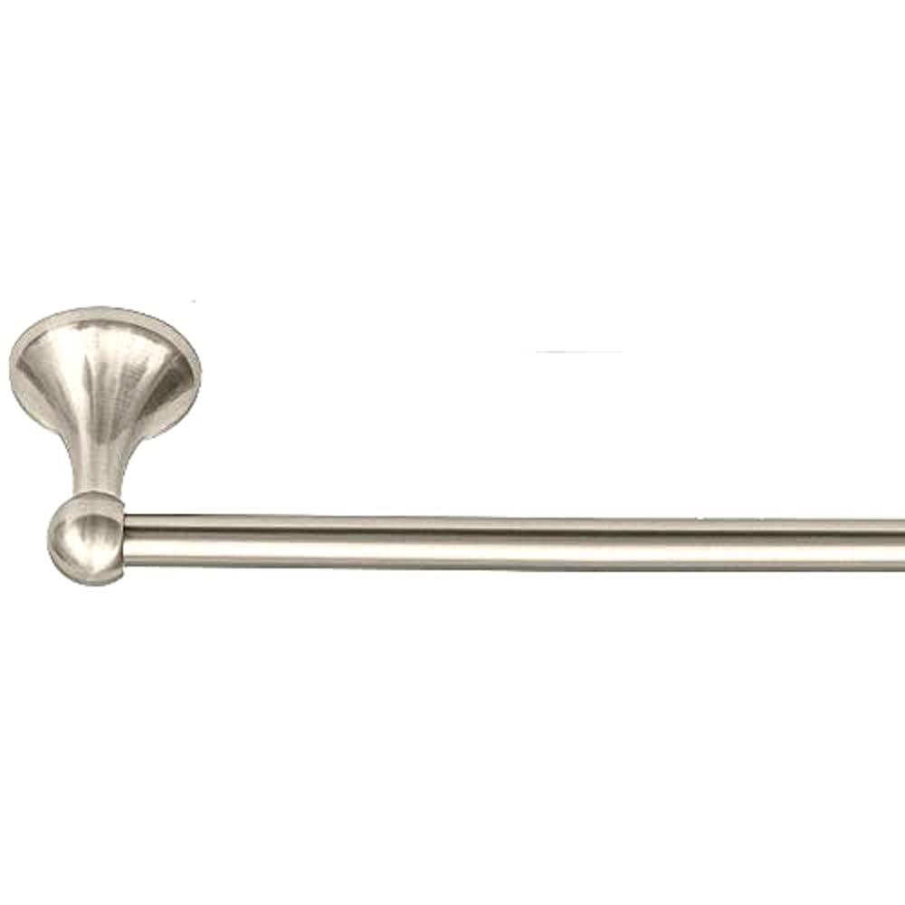 WholesalePlumbing 4-Piece Bathroom Hardware Accessory Set with 24" Towel Bar - Satin Nickel