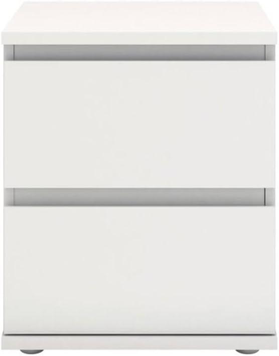 Tvilum, Aurora 2 Drawer Nightstand, White