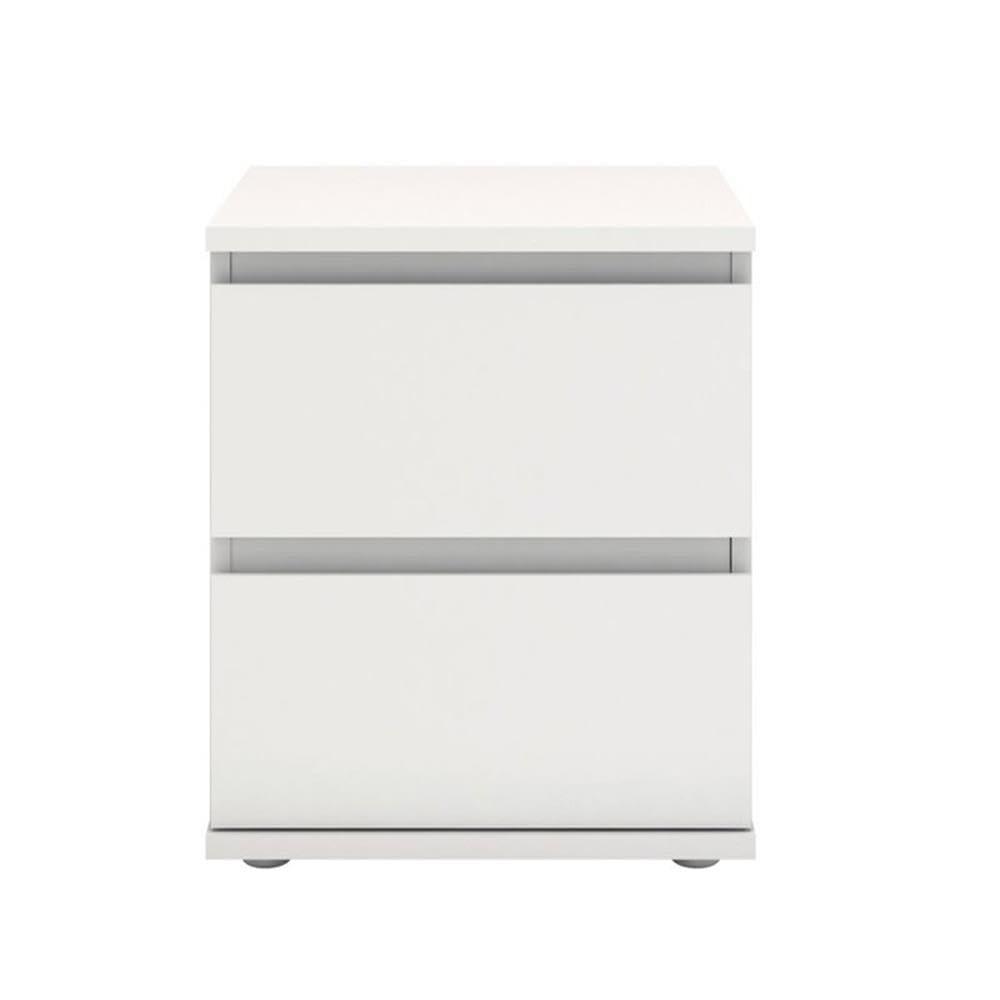 Tvilum, Aurora 2 Drawer Nightstand, White