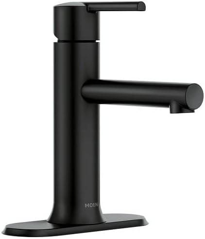 Moen Arlys Matte Black Bathroom Faucet 4 in.