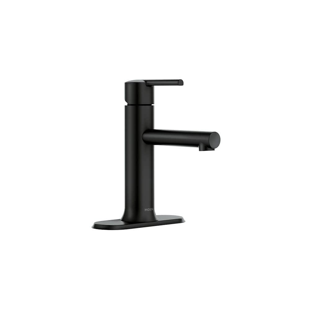 Moen Arlys Matte Black Bathroom Faucet 4 in.