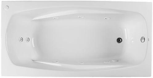 72'' x 36'' Drop-In Whirlpool Acrylic Bathtub