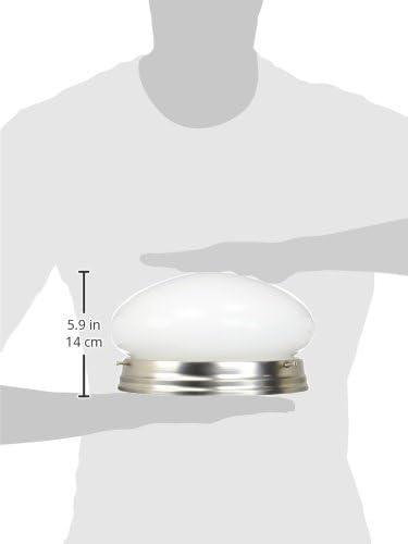 Designers Fountain 4732-PW Basic 9" Flushmount Pewter Finish Light Fixture