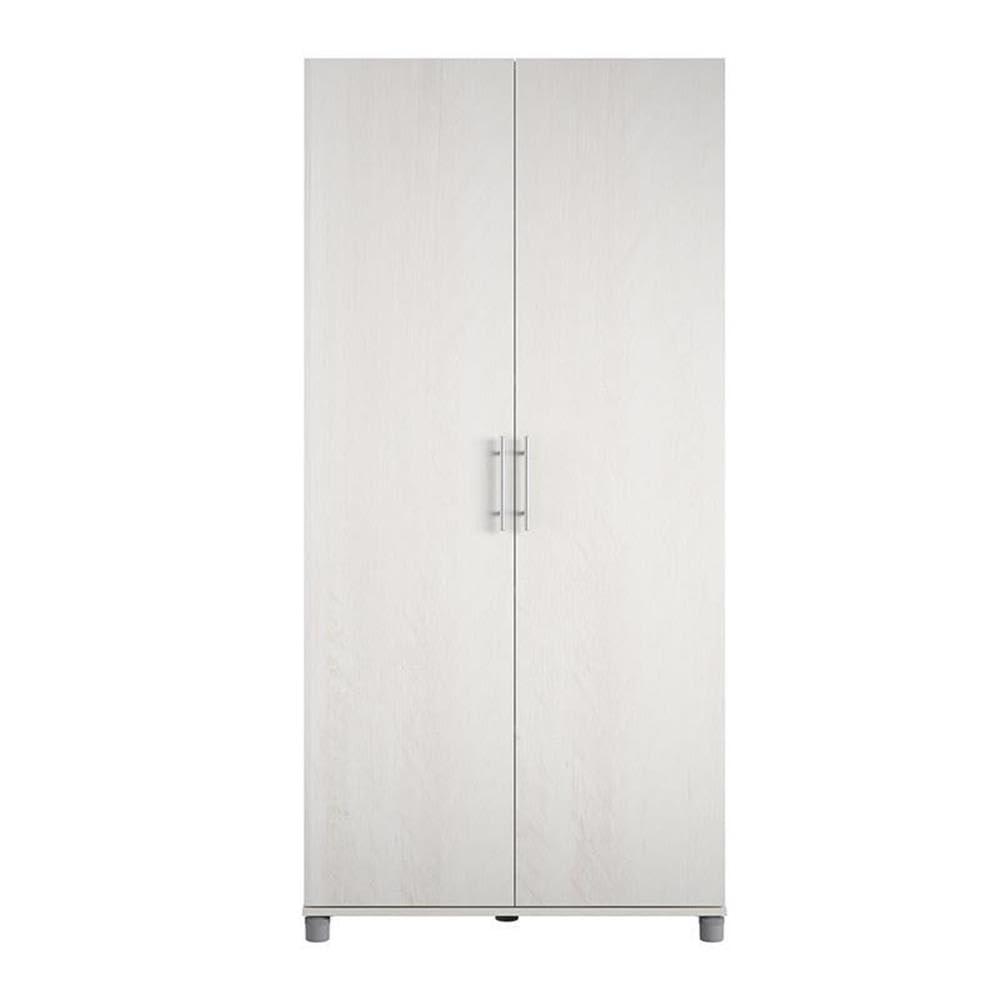 Systembuild Camberly 36" Utility Storage Cabinet, Ivory Oak
