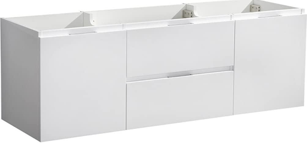 Valencia 60" Wall Mount Double Modern Bathroom Cabinet - Cabinet Only (Top and Sinks Not Included)