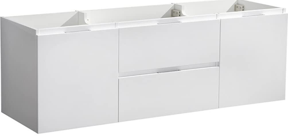 Valencia 60" Wall Mount Double Modern Bathroom Cabinet - Cabinet Only (Top and Sinks Not Included)
