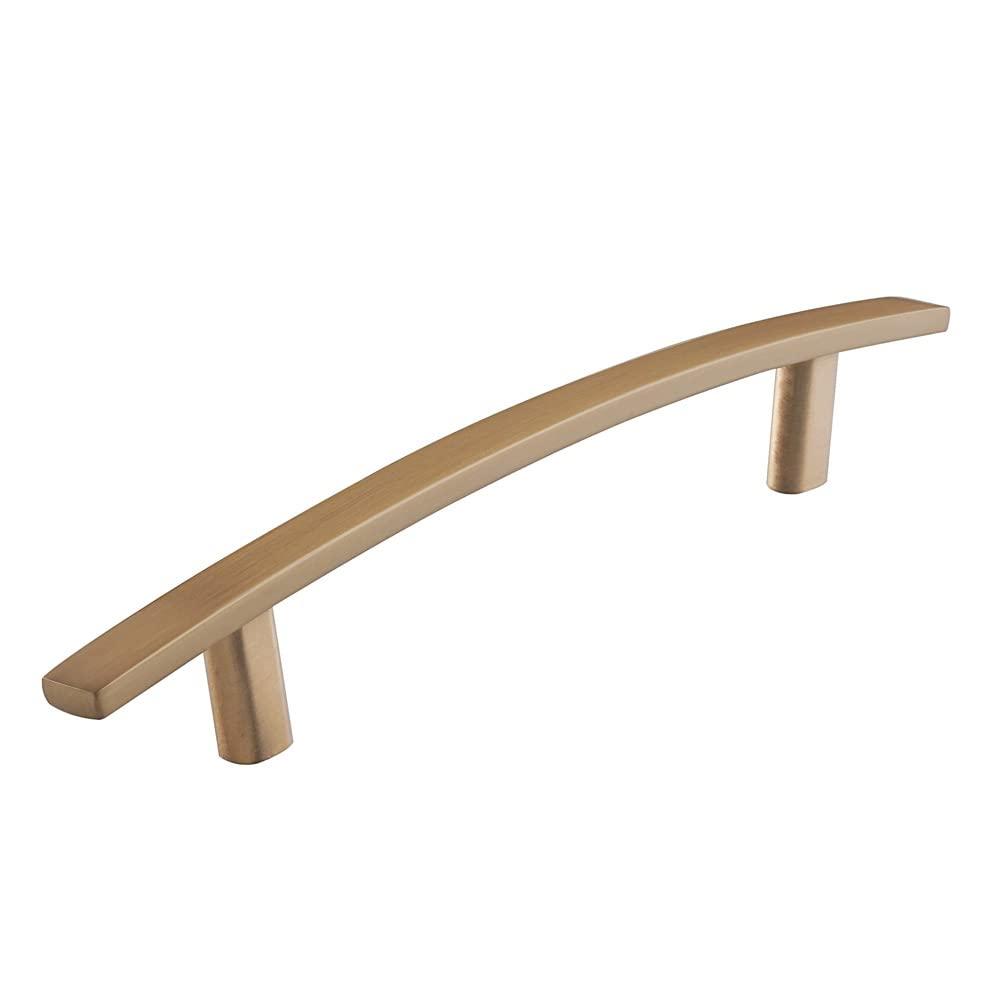 10 Pack Kitchen Cabinet Handles 5-1/16 Inch (128mm) Hole Centers, Champagne Bronze Cabinet Pulls for Bathroom Dresser Drawer Kitchen