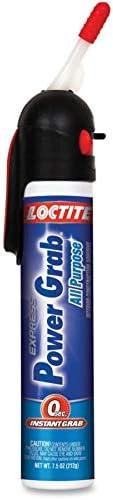 Loctite Power Grab Construction Adhesive All Purpose, Pack of 1, White 7.5 fl oz Pressure Pack