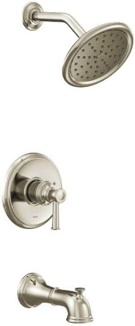 Classic Polished Nickel 7" Wall-Mounted Shower with Pressure-Balancing Valve