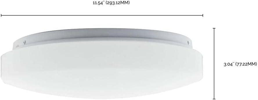 Satco White Acrylic LED Flush Mount Ceiling Light Fixture