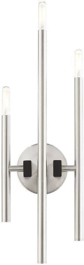 Livex Lighting Denmark 3 - Light Wall Light in  Brushed Nickel