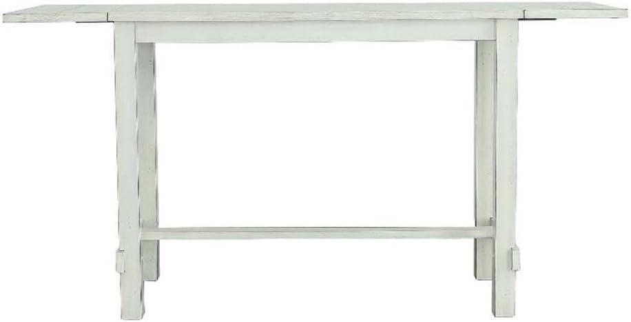 Sea Salt White Extendable Farmhouse Counter Height Table