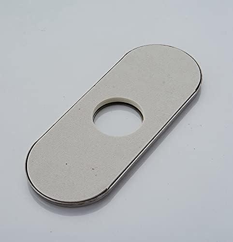 Greenspring 6 Inch Bathroom Vessel Vanity Sink Faucet 4" Hole Cover Deck Plate Escutcheon Chrome