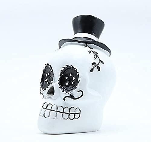 Day of The Dead Skull Couple, Sugar Skull, Halloween Decor, Skeleton Set,  Figurines & Knick-Knacks