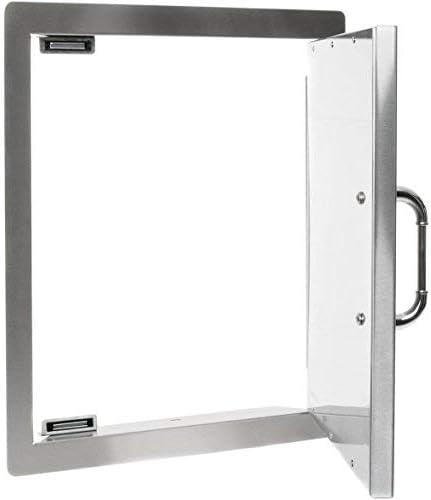 Stainless Steel Single Vertical Access Door with Handle