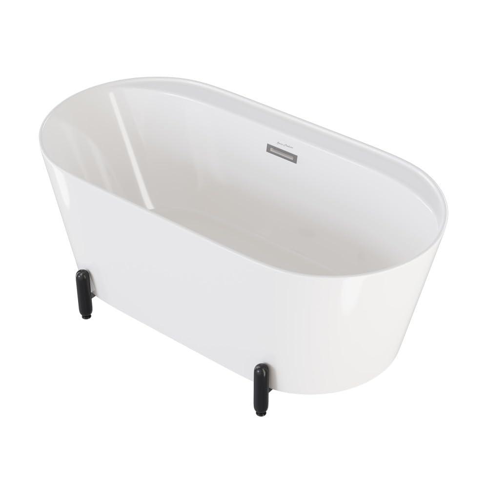Swiss Madison Monaco 59" Freestanding Bathtub With Matte Black Stand SM-FB1002MB