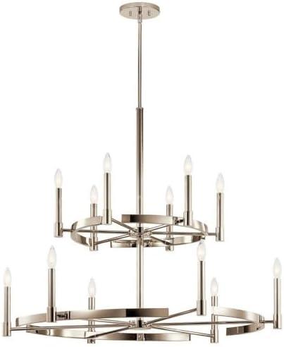Kichler Lighting Tolani 12 - Light Chandelier in  Polished Nickel