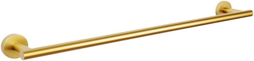 24-Inch Brushed Gold Stainless Steel Wall Mounted Double Towel Bar